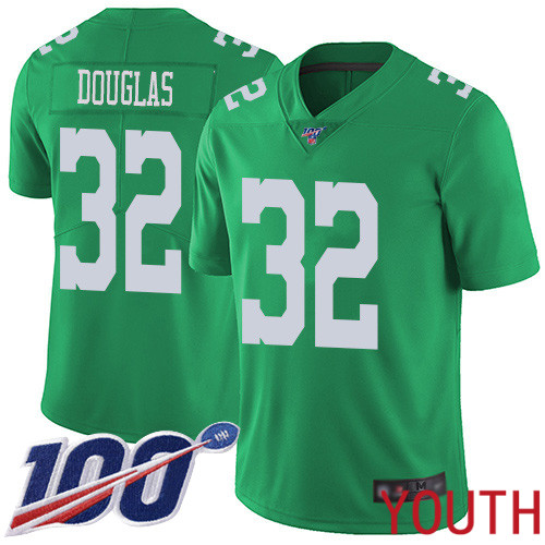Youth Philadelphia Eagles #32 Rasul Douglas Limited Green Rush Vapor Untouchable NFL Jersey 100th Season->youth nfl jersey->Youth Jersey